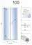 Душевые двери Rea Western Space N2 100 REA-K9994, прозрачный, хром - миниатюра 6