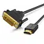 Перехідник UGREEN HDMI to DVI 2K Cable Male to Male Black 1.5m - мініатюра 1