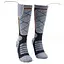 Високі шкарпетки з підігрівом та блоком живлення на 2200mAh (Сірі з ромбиками) - мініатюра 7