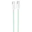 Дата кабель Hoco X104 Source 60W Type-C to Type-C (1m) Green - мініатюра 1