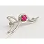 Срібна брошка Гаразд з фіанітом. 5582964 - мініатюра 2