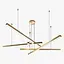 Люстра светодиодная потолочная PJ853 с пультом (Golden) 80х4см - миниатюра 10
