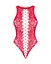Ажурний бодістокінг із ефектом шнурівки Obsessive B120 teddy red S/M/L One size - мініатюра 5