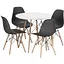 Обеденный комплект Jumi Scandinavian-4 Black - миниатюра 1