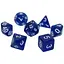 Набір кубиків Glitter 7 Dice Set - Blue , 7 шт. (g7dglit16) - мініатюра 1