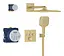 Душова система прихованого монтажу Grohe Grohtherm Smartcontrol з Rainshower SmartActive 310 Cube 34864GN0, Золотий - мініатюра 2