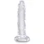 Фаллоимитатор King Cock Clear 6 Inch 18.4 см прозрачный - миниатюра 1