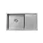 Кухонная мойка Kroner KRP Gebürstet - 7844HM (3,0/1,0 мм) CV025274, Нержавеющая сталь - миниатюра 1