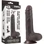 Фалоімітатор із присоскою LoveToy Sliding-Skin Dildo 7 17.5 см коричневий - мініатюра 1