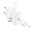 МЗП Borofone BA81A PD20W (1USB-C) + Type-C to Type-C White - миниатюра 2