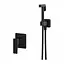 Набір гігієнічного душу прихованого монтажу Omnires Parma black mat SYSPMBI1BL, Чорний матовий - мініатюра 1