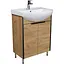 Тумба Мойдодир Dakota Craft 60 з умивальником Proxy 60 дуб крафт - мініатюра 1