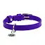 Ошейник для собак кожаный Waudog Glamour с QR-паспортом без украшений S Ш 15 мм Д 27-36 см фиолетовый - миниатюра 3