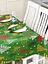 Водоотталкивающая Скатерть новогодняя с принтом Елки 220х140 см (+ 4 салфетки 30х40) Зеленый - миниатюра 9