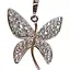 Срібна підвіска Qvaliz Метелик з фіанітами. 903-00334 - мініатюра 1