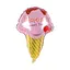 Шар воздушный фольгированный (50 см) Ice Cream розовый - миниатюра 1