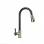 Смеситель для кухни с выдвижным изливом Platinum KT 8203 (8614) Антрацит комби Черный - миниатюра 1