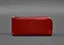 Кожаный портмоне-купюрник на молнии 14.0 красный - миниатюра 1