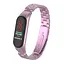 Ремінець для фітнес-браслета Boorui для Xiaomi Mi Band 3 і 4 металевий рожевий - мініатюра 3