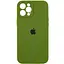 Чехол Silicone Case Full Camera Protective AA для Apple iPhone 12 Pro Max 6.7 Зеленый/Dark Olive - миниатюра 1