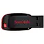 Флеш накопитель USB 64Gb SanDisk Cruzer Blade черный/Red USB 2.0 (SDCZ50-064G-B35) - миниатюра 1