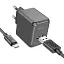 Мережевий зарядний пристрій Hoco CS11A Ocean single port charger set (Type-C) (EU) Чорний - мініатюра 1