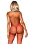 Бодістокінг Leg Avenue Racer neck bodystocking Red - мініатюра 2