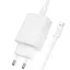 МЗП Borofone BAS73A Source PD20W (1USB-C) + кабель Type-C to Lightning White - мініатюра 3
