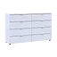 Комод Doros Рон 8 Белый 8 Ящик 130х38х81 (41516172) - миниатюра 5