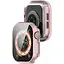 Чохол-накладка DK для Apple Watch 46mm (Series 10) Пластик Soft-Touch Glass Full Cover (pink rose) - мініатюра 2