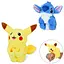 Браслет, 23 см, фигурка Пикачу 16 см, плюш, Пикачу, Стич (в ассортименте) - миниатюра 2