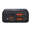 Внешний аккумулятор Baseus павербанк Adaman Metal Digital Display Overseas Edition 30W 10000 mAh Black (PPAD040101) - миниатюра 7