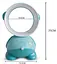 Настольный портативный мини вентилятор USB Bladeless Fan MX-483 Голубой - миниатюра 4