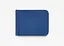 Шкіряний затиск для грошей яскраво-синій - мініатюра 1