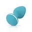 Анальна пробка Cala Azul Blanca Vibrating Anal Plug 8.3 см (бірюзовий) - мініатюра 1