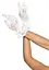 Перчатки Leg Avenue Floral lace wristlength gloves White - миниатюра 3