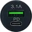 Автомобільний зарядний пристрій XON UniLink Type-C 15W PD15 + 5V/3.1A Black (5060948063395) - мініатюра 2