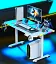 Геймерский компьютерный стол GT Racer T-1231 (120x60x73-117) White - миниатюра 3