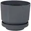 Вазон LUX №1 1.7l 155х130mm антрацит - миниатюра 1