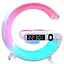 Светильник с беспроводной зарядкой телефона G63 LED Wireless Charging Speaker колонка ночник RGB-подсветка - миниатюра 1