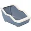 Туалет для котів з рамкою MPS Netta Open dark blue 54x39x29 см - мініатюра 1
