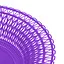 Фруктовниця пластикова кругла тарілка підставка для фруктів Ø 28 см Фіолетовий 87877 - мініатюра 5