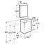 Комплект тумба з умивальником + дзеркальна шафа Roca Mini 45 см білий A855866806 - мініатюра 4