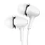 Проводные наушники Hoco M76 Maya universal earphones with mic, 3.5mm, 1.2m, white - миниатюра 4