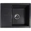 Гранітна кухонна мийка Romzha Cerand Antracit (901) з крилом - мініатюра 1