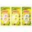 Свічка-цифра з кольоровим контуром і глітером всередині, цифра 6, 4 шт. в упаковці - мініатюра 1