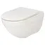 Унитаз подвесной Roca Ossa Hebe Rimless A34H136000 с сидением Soft Close, Белый - миниатюра 1