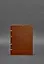 Шкіряний блокнот на кільцях (софт-бук) 9.0 з твердою коричневою обкладинкою - мініатюра 2