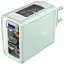 Мережевий зарядний пристрій Acefast A45 USB/2 Type-C QC PD PD65W GaN бірюзовий - мініатюра 1