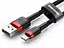 Кабель Baseus Cafule Lightning USB 1.5 A 2 м Black-Red CALKLF-C19 - миниатюра 1